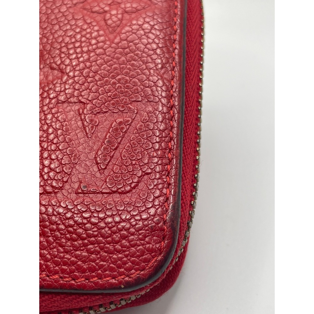 Louis Vuitton Zippy Wallet Cerise Red Monogram Empreinte Leather #850 - Picture 7 of 16
